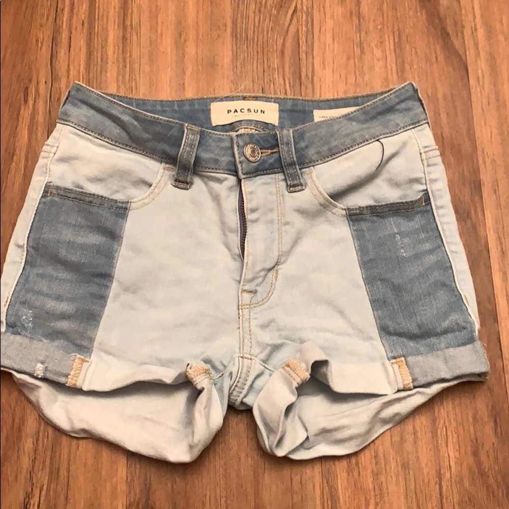 pacsun color block short